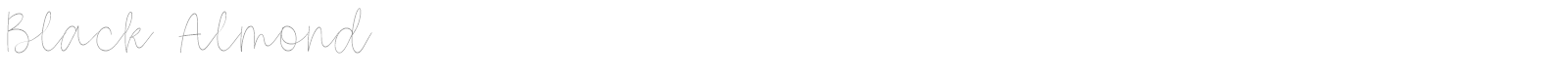Black Almond font preview